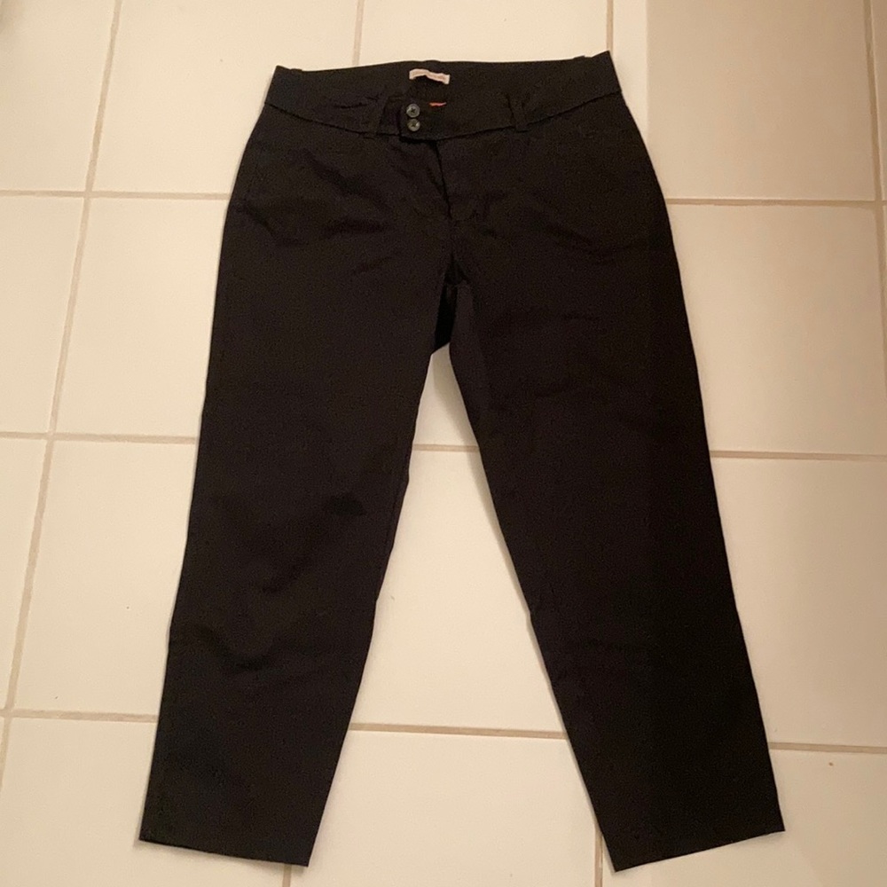 💕Black cropped Dockers Slacks Sz 10 Business Casual